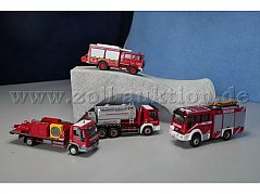 Kovolut aus 4 Del Prado Feuerwehrfahrzeugen 1:64
