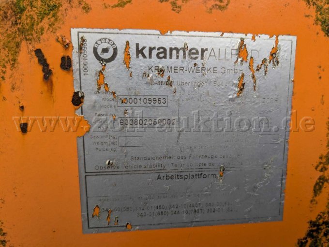 Typenschild Arbeitskorb