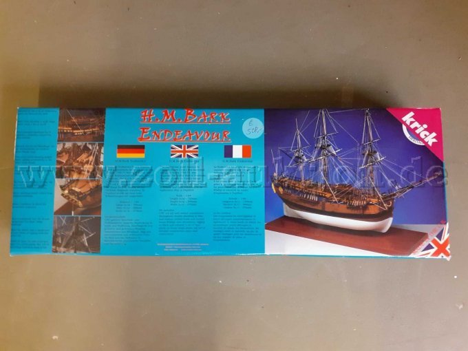 Krick Endeavour H.M.Bark Baukasten, Gesamtansicht Verpackung