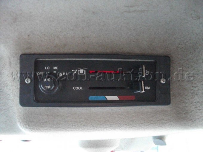 Ansicht Heizung und Klimasteuerung