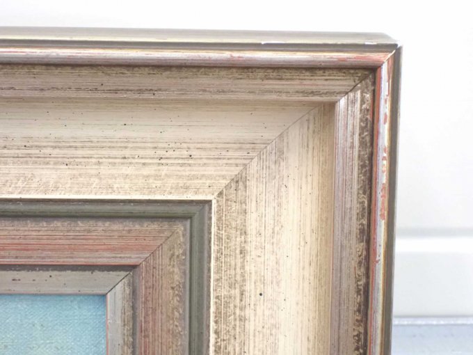 Rahmenecke auf Gehrung gearbeitet