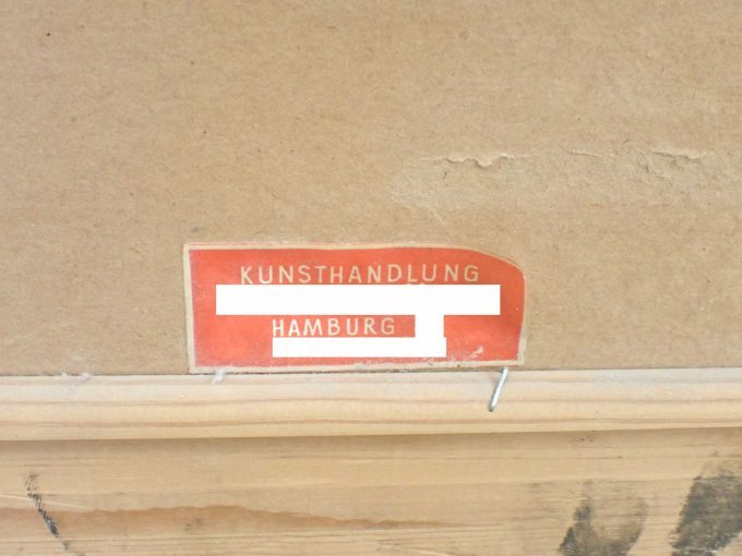 Etikett auf der Rückseite