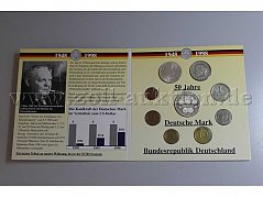 Kurssatz "50 Jahre Deutsche Mark" Jubiläumsausgabe Ansicht von innen