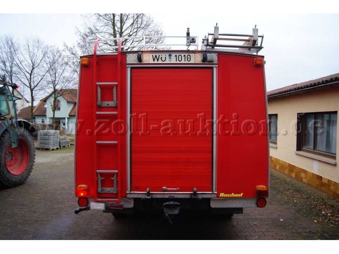 Rückansicht Feuerwehrfahrzeug