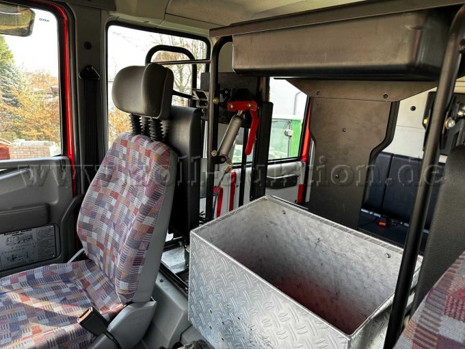 Sicht Beifahrer und Mannschaftskabine