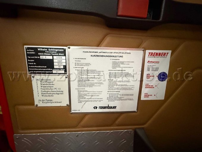 Feuerwehrfahrzeug Technische Daten