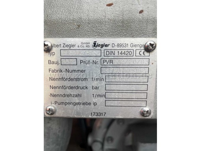 Typenschild Fahrzeugaufbau