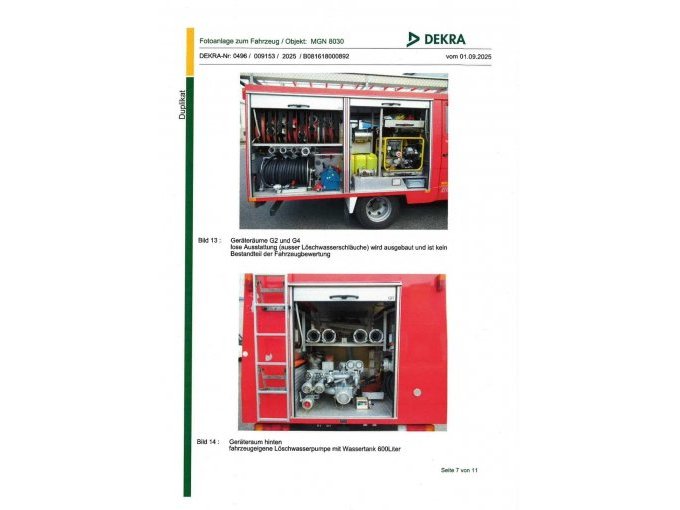 Geräteräume von rechts, Geräteräume von hinten