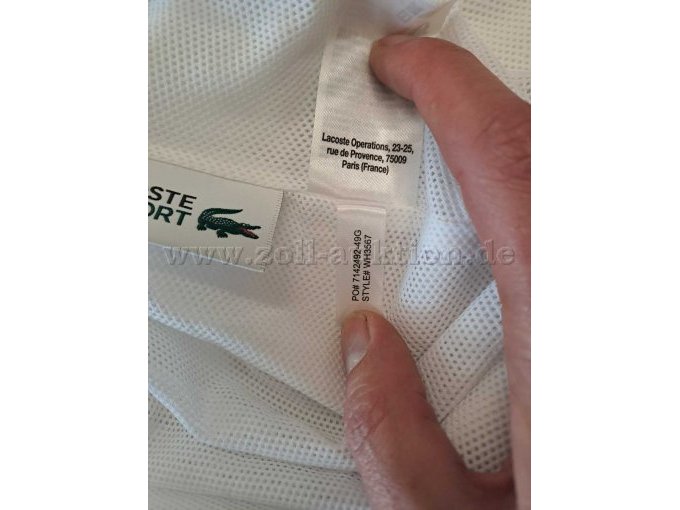 Lacoste Original-Etikett