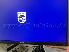 Monitor-Betriebsdetail mit Streifenbildung unten rechts