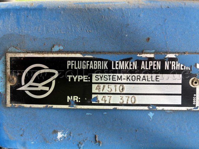 1 LEMKEN System-Koralle 4/510 zaaibedcombinatie – foto 8 – kavel bij Zoll-Auktion, Sarstedt