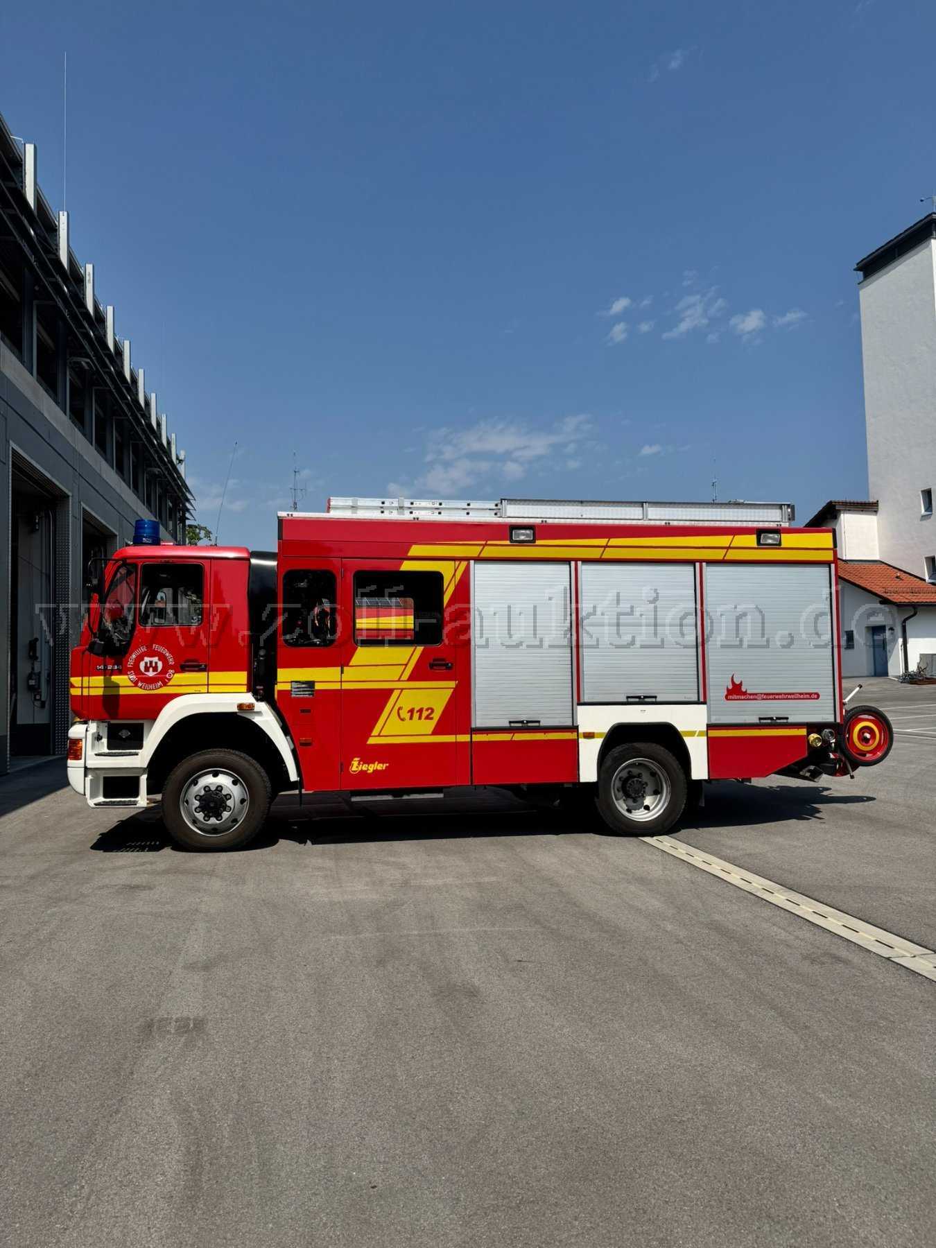 1 LF16 - HLF Feuerwehrfahrzeug MAN 14-284 - ALLRAD LF16-12 AUTOMATIK
