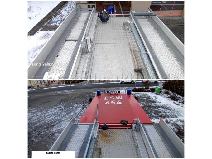 Ansicht Dach vorne und hinten