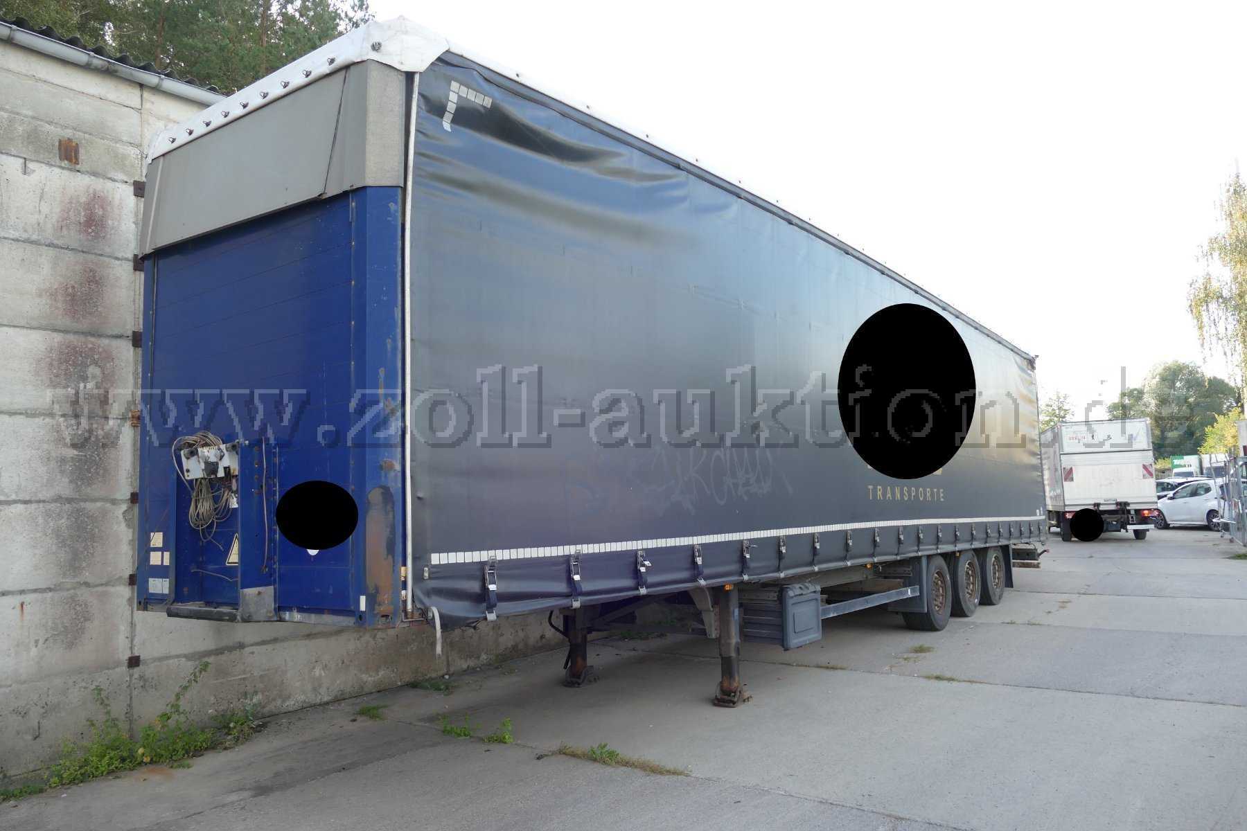 1 LKW-Sattelauflieger Schmitz Cargobull Typ S01 / Unfall- & Bastlerfahrzeug