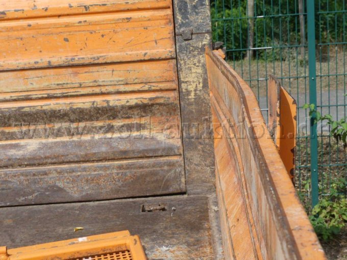 Beschädigung Bordwandklappe hinten