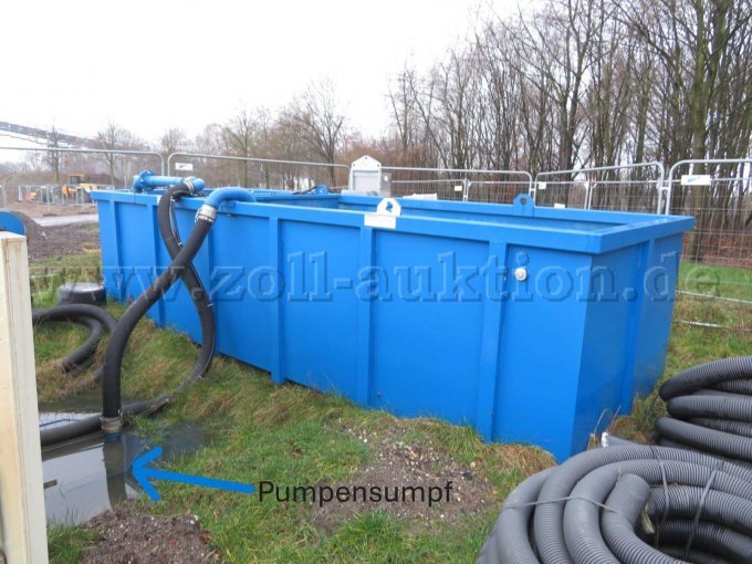 Recyclingtank mit Pumpensumpf