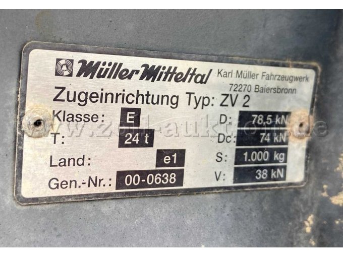 17. Müller Mitteltal Typ Schild