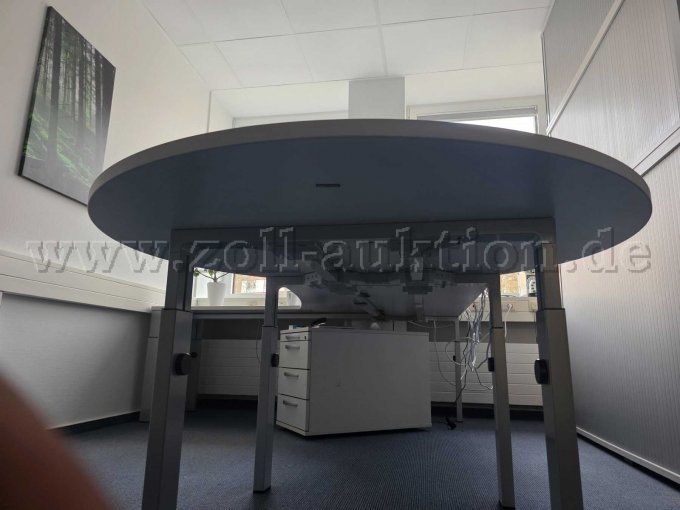 Runde Platte von unten