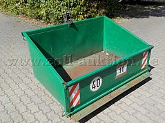 Front- und Seitenansicht Mulde