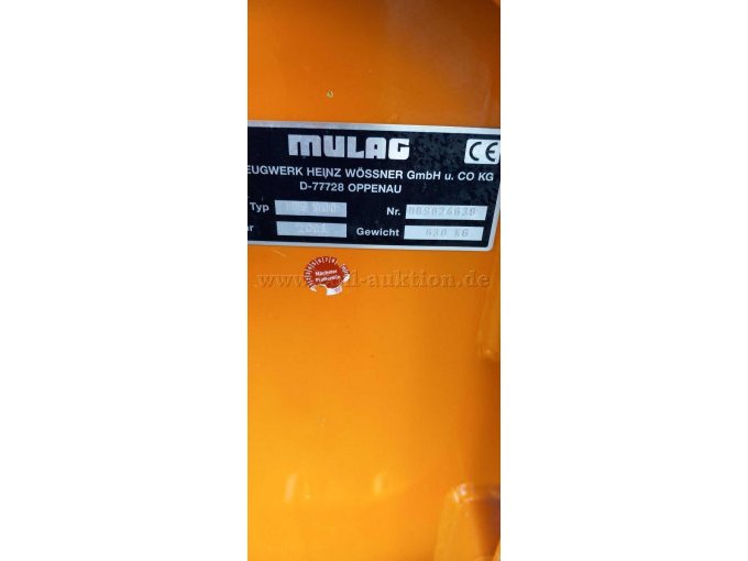 Typenschild Mulag