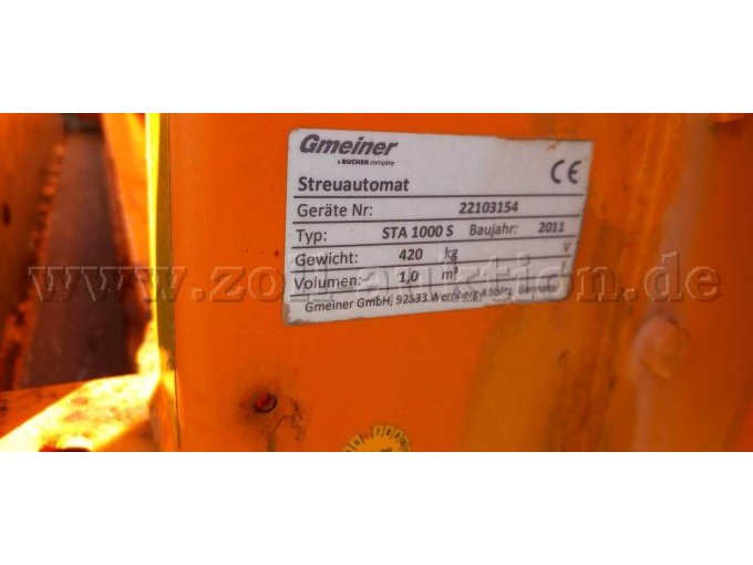 Typenschild Streuer