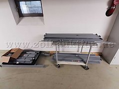 Lagerregal für Batteriespeicher
Der fahrbare Untertisch gehört nicht zum Regal und wird nicht versteigert.