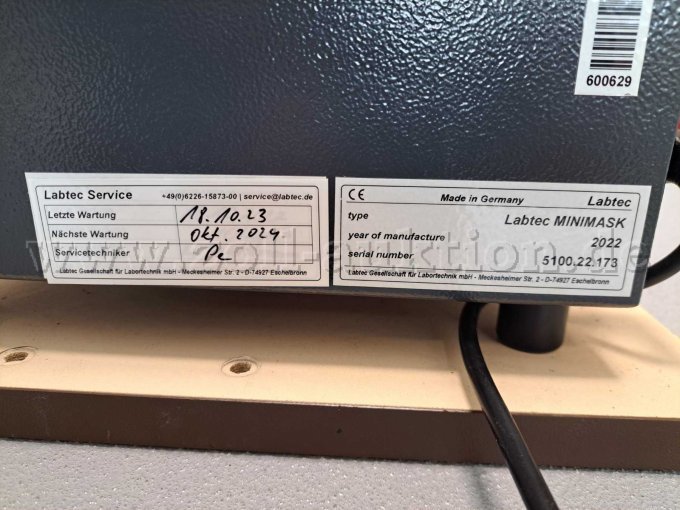 1 Laptec-meetkop MINIMASK, Laptec-meetapparaat LQ 1500, L&W Compressors-vulbalk – foto 2 – kavel bij Zoll-Auktion, Oranienburg