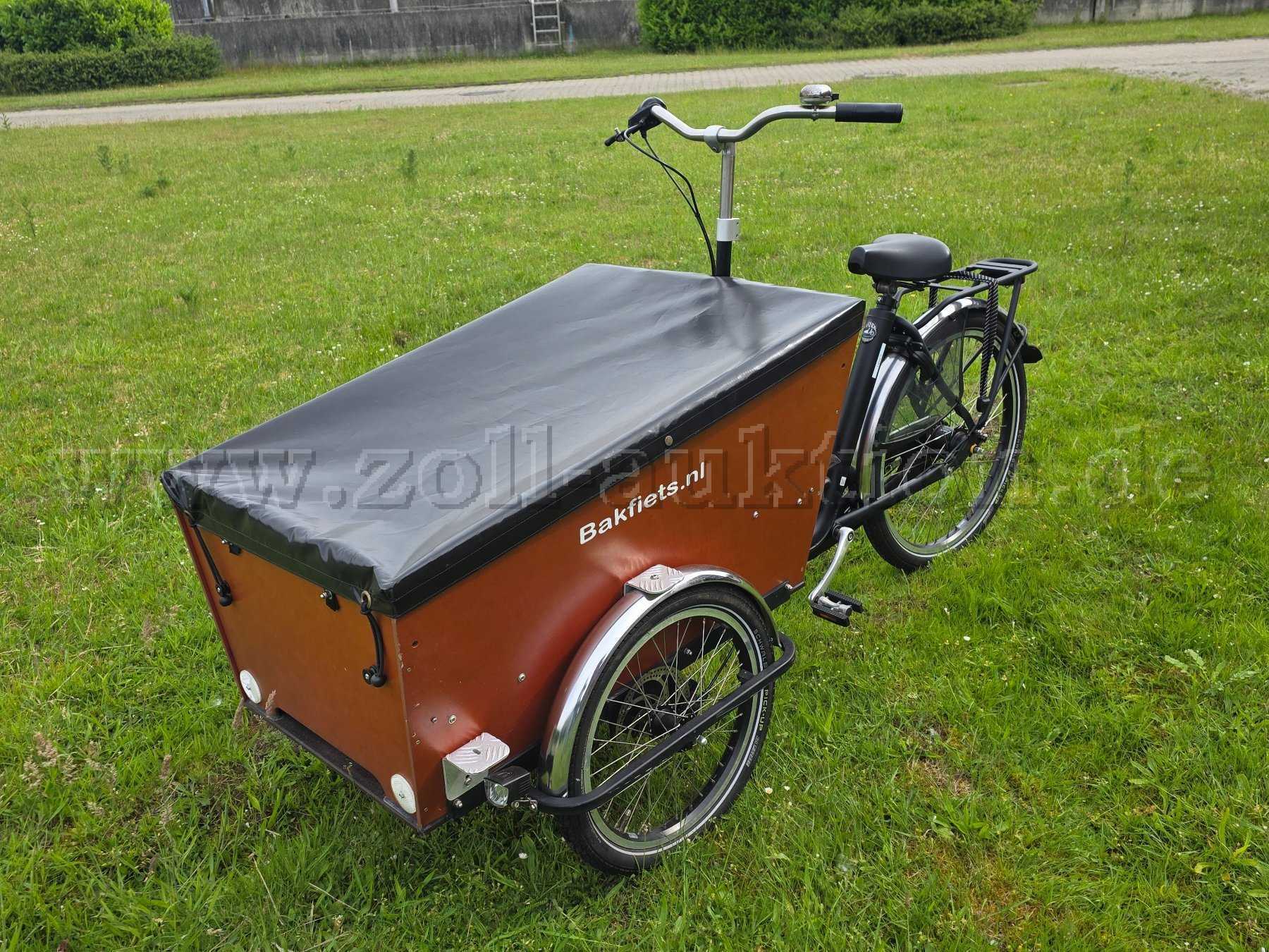 Lastenrad inkl. Abdeckung Box schwarz