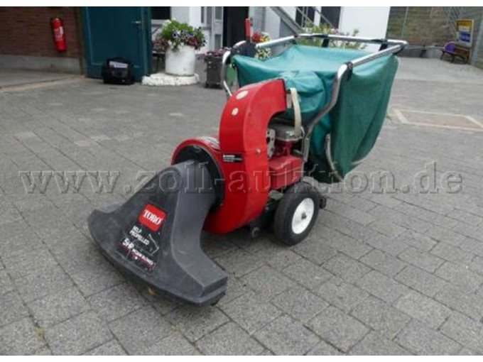 Ansicht vorne links. Zur Versteigerung steht nur der beschriebene Laubsauger.