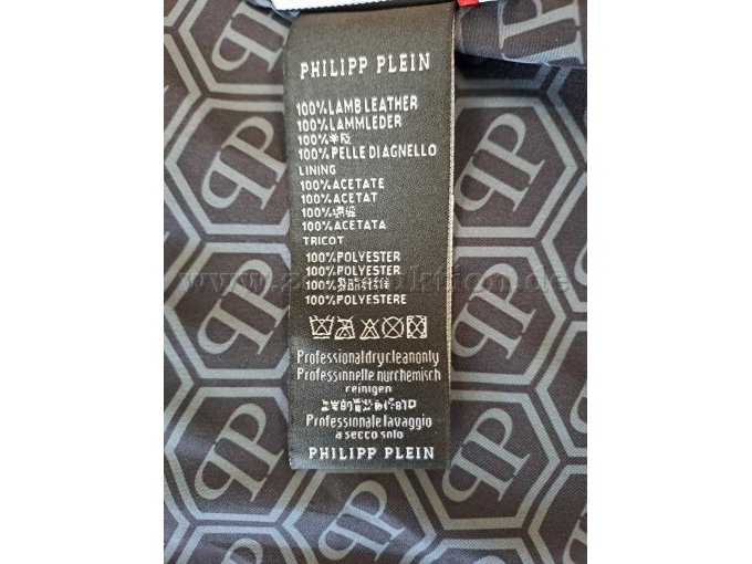 1 ORIGINELE leren jas van PHILIPP PLEIN - maat 52 – foto 10 – kavel bij Zoll-Auktion, St.Vith