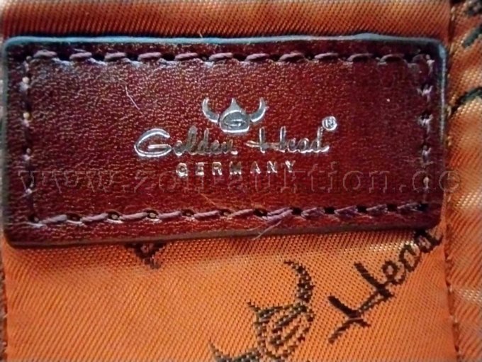 Golden Head Rucksack, Label innen