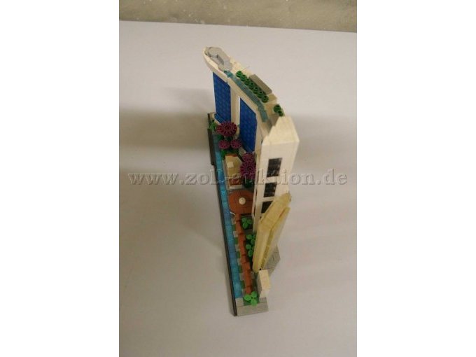 Lego Architecture 21057 Singapur Gesamtansicht von der rechten Seite