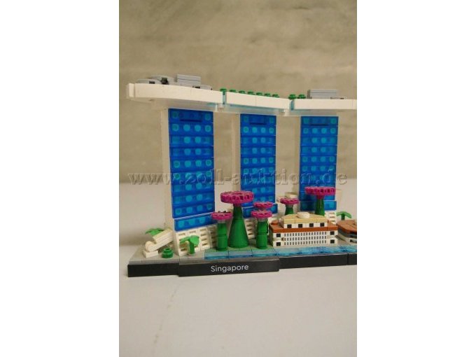 Lego Architecture 21057 Singapur Detailansicht von vorne