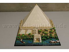 Lego Architecture 21058 Große Pyramide von Gizeh Gesamtansicht von vorne