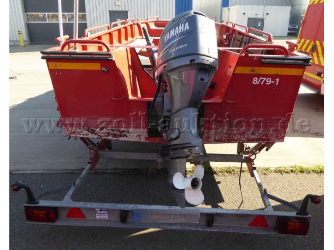 1 Leibing Bootstransporter mit Schottel Hochwasserboot mit Yamaha F60 Motor – foto 4 – kavel bij Zoll-Auktion, Worms