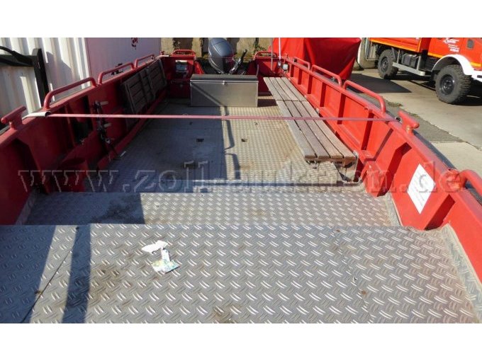 1 Leibing Bootstransporter mit Schottel Hochwasserboot mit Yamaha F60 Motor – foto 6 – kavel bij Zoll-Auktion, Worms