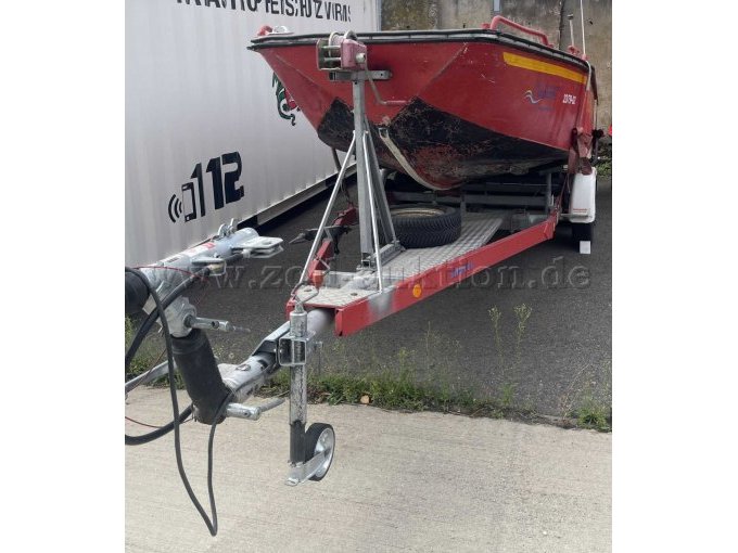 1 Leibing Bootstransporter mit Schottel Hochwasserboot mit Yamaha F60 Motor – foto 3 – kavel bij Zoll-Auktion, Worms