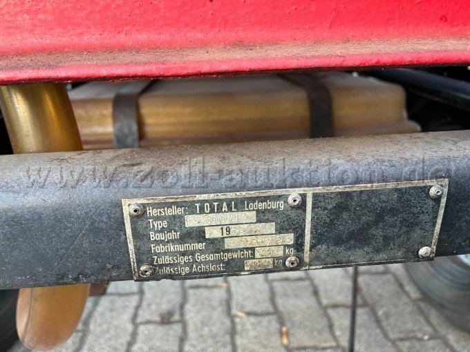 1 lichtschuimgenerator TOTAL LG 200/1B, bouwjaar 1968, op aanhanger – foto 8 – kavel bij Zoll-Auktion, Frankenthal (Pfalz)