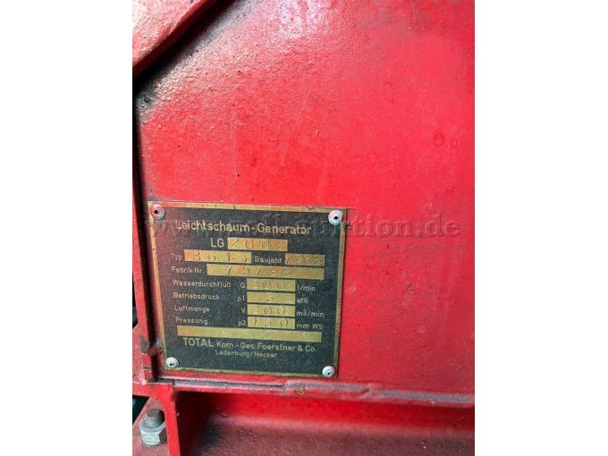 1 lichtschuimgenerator TOTAL LG 200/1B, bouwjaar 1968, op aanhanger – foto 9 – kavel bij Zoll-Auktion, Frankenthal (Pfalz)