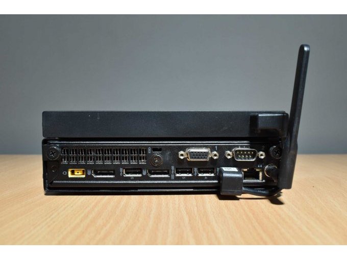 Lenovo ThinkCentre M710q – Desktop-Mini PC
Ansicht der Anschlüsse