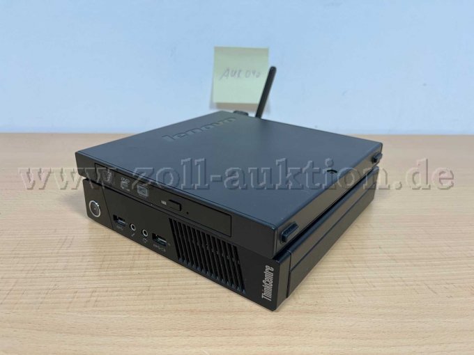 ThinkCentre und Brenner verbunden
Vorderansicht