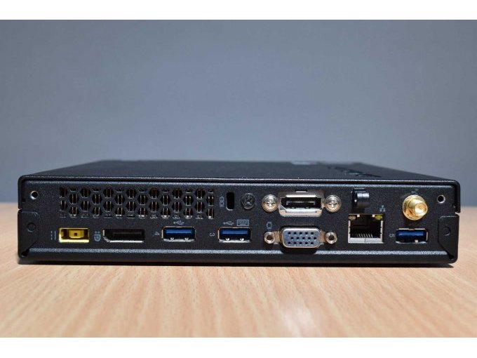 Lenovo ThinkCentre M93p 10AB003HGE – Tiny Desktop
Ansicht der Anschlüsse