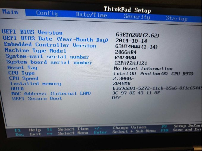 Ansicht Technische Daten