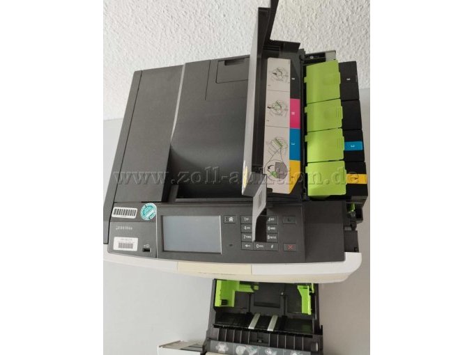 Lexmark CS510 - Vorderansicht mit geöffneten Tonerfach