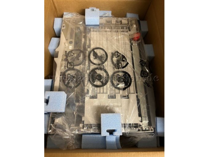 Lexmark Duplexer 20B2400 verpackt und mit Polsterung im Originalkarton. Draufsicht