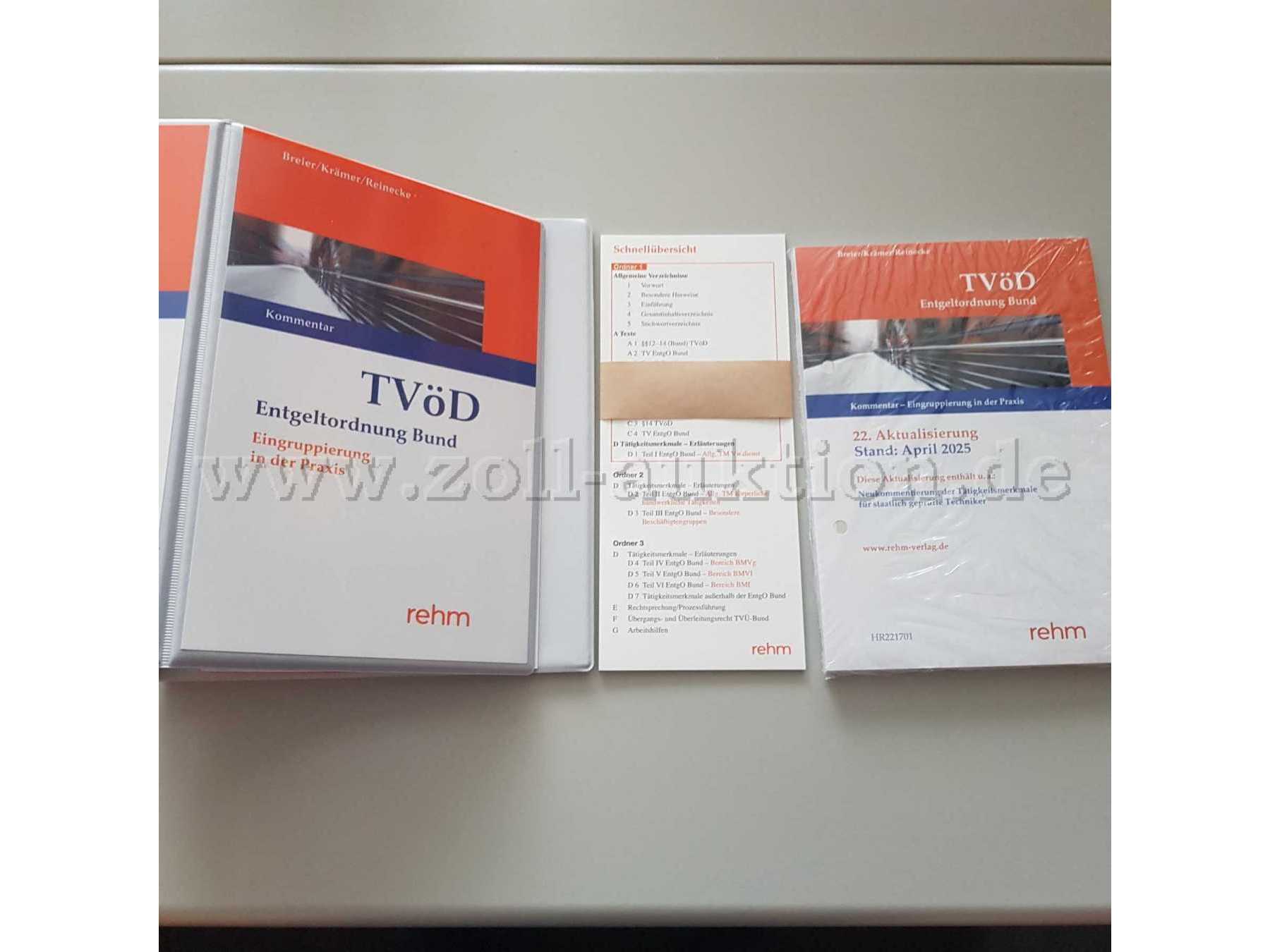 Lose-Blatt-Lieferung TVöD mit Ordner