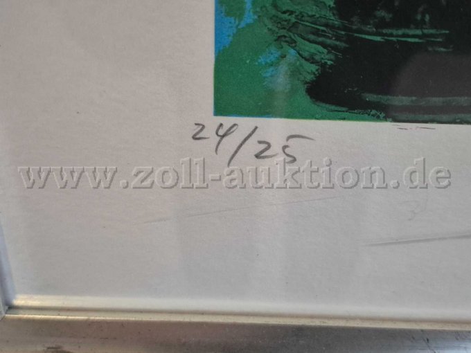 1 lithografie, kunstwerk "Duckdalben" van Norbert Tadeusz – foto 3 – kavel bij Zoll-Auktion, Hagen