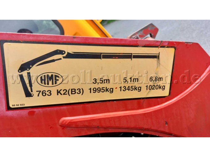 1 Lkw Daimlerchrysler Atego 1828 3-Seiten-Kipper mit HMF Ladekran – foto 6 – kavel bij Zoll-Auktion, Wurmsham