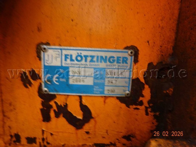 Typenschild Flötzinger Pflug