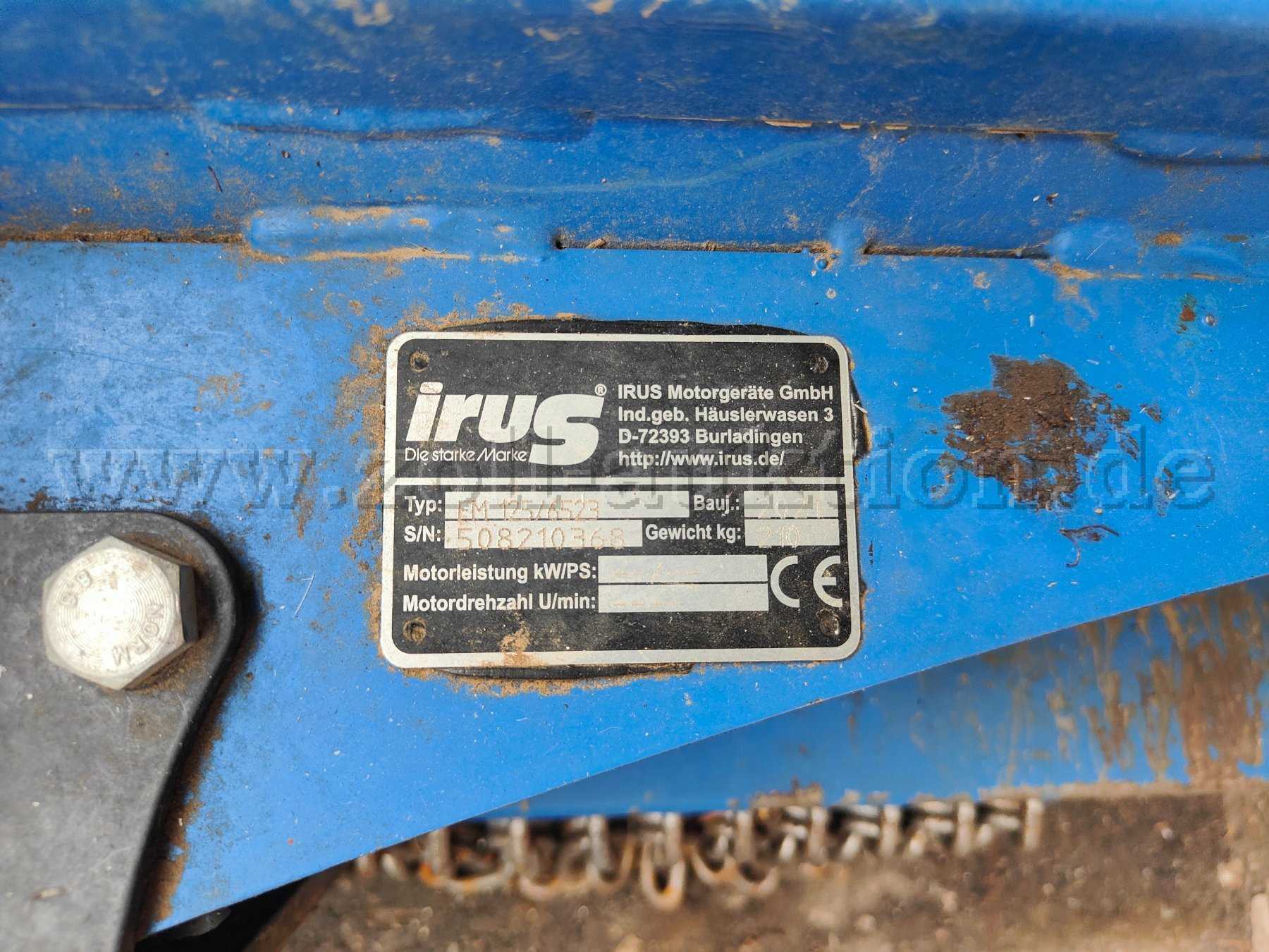 Typenschild Forstmulcher